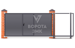 Двойные откатные ворота 3000×2000 ЗМК-7469