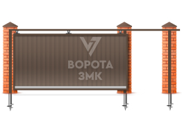 Автоматические распашные ворота с дистанционным управлением 1750×2000 ЗМК-7278