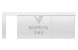 Ворота откатные 4500×5000 ЗМК-4948