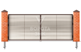 Ворота распашные Alutech 1500×1750 ЗМК-4752